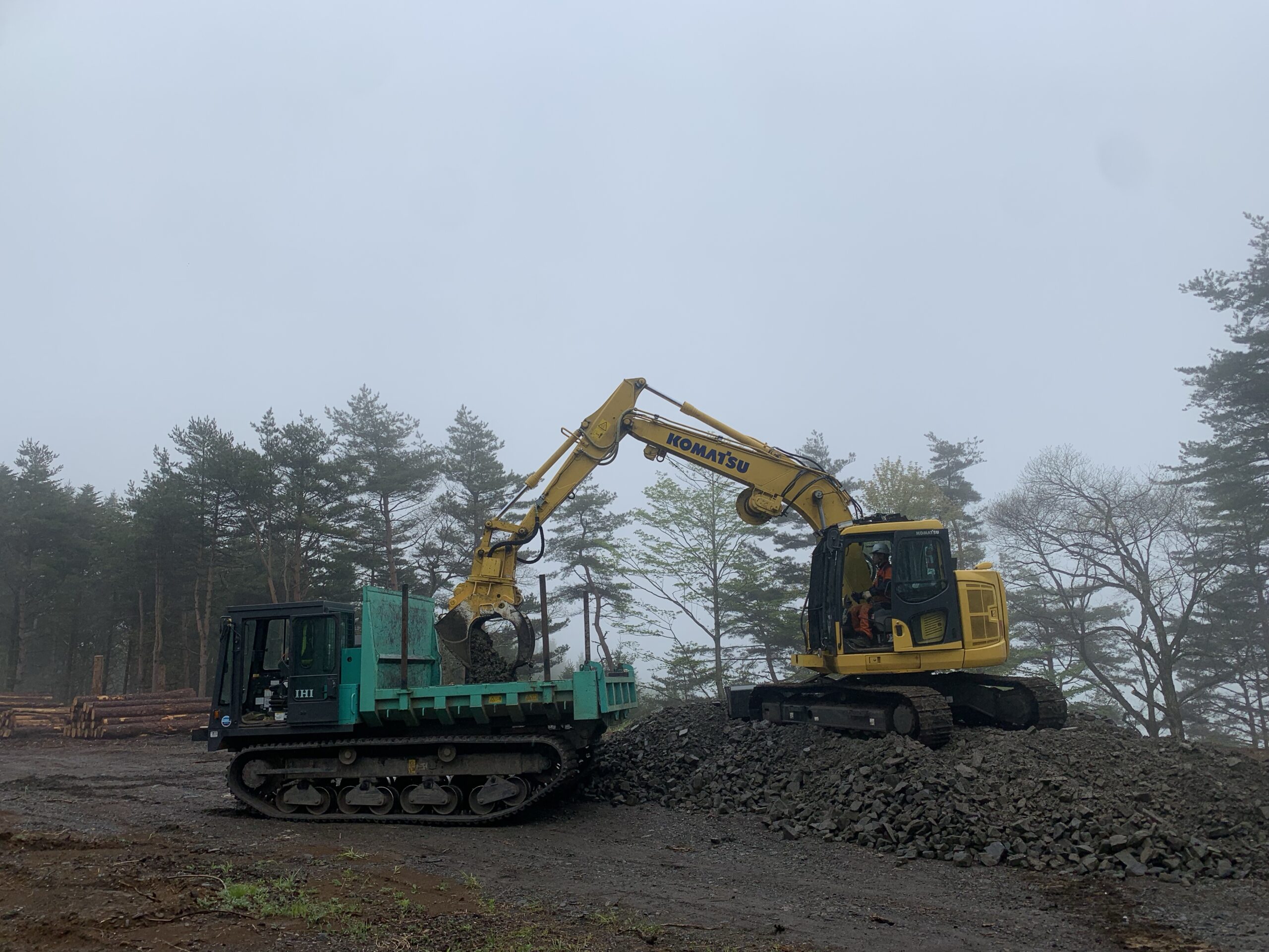 林道整備における協力会社の貢献
